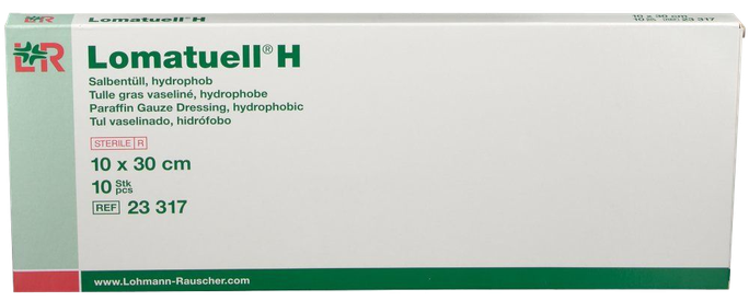LOMATUELL H 10x30 cm sterils brūču pārsējs, 10 gab. - 1