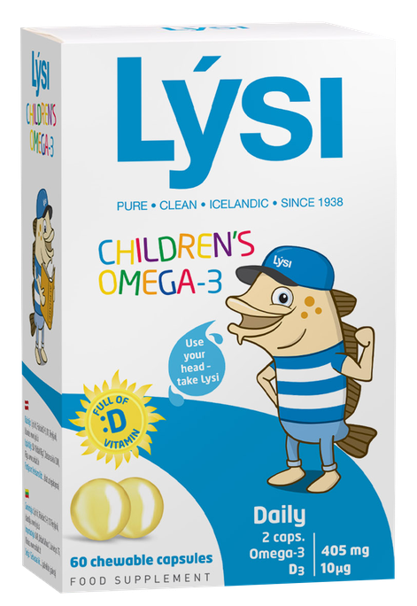 LYSI Childrens Omega-3 kapsulas, 60 gab. - 1