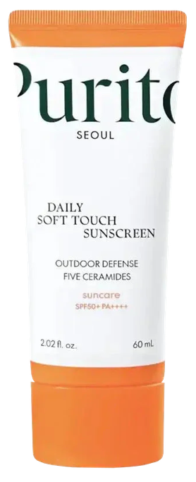 PURITO Daily Soft Touch Sunscreen SPF 50+ PA++++ saules aizsargkrēms, 60 ml - 1