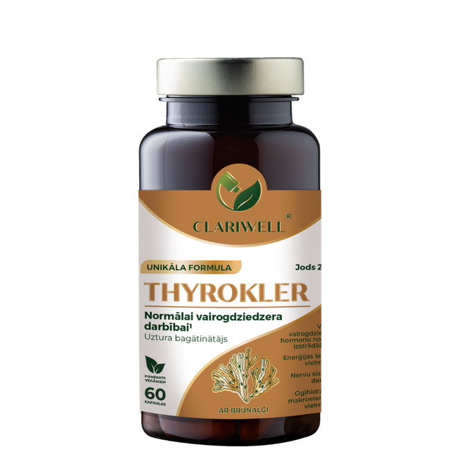 CLARIWELL Thyrokler Vairogdziedzera Darbībai kapsulas, 60 gab. - 1