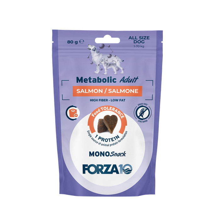 FORZA10 Monosnack Metabolic Adult Lasis, Suņiem gardumi, 80 g - 1