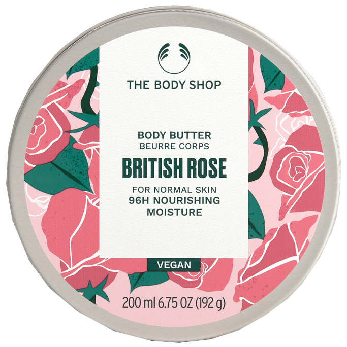 THE BODY SHOP British Rose ķermeņa sviests, 200 ml - 1