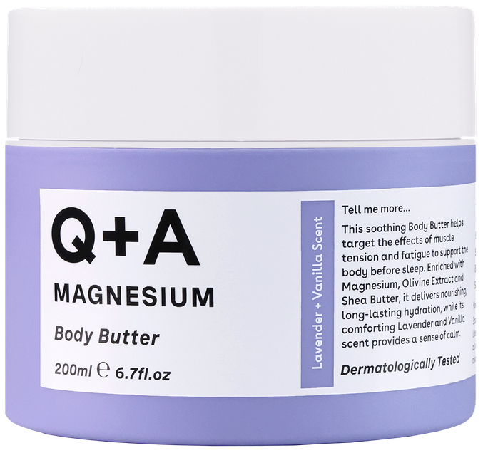Q+A Magnesium ķermeņa sviests, 200 ml - 1