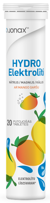 JONAX Hydro Elektrolīti putojošās tabletes, 20 gab. - 1
