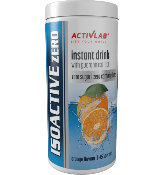 ACTIVLAB Iso Active Zero Orange, apelsinų skonio milteliai, 225 g - 1