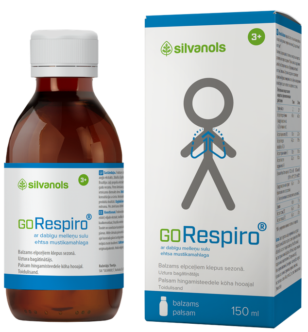 GORESPIRO ar dabīgu melleņu sulu balzams, 150 ml - 1