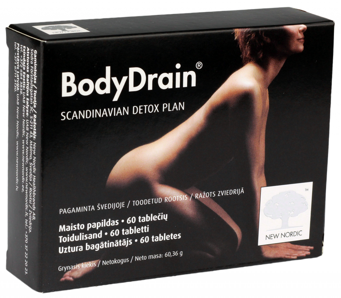 NEW NORDIC Bodydrain tabletes, 60 gab. - 1
