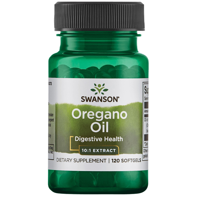 SWANSON Raudonėlio (oregano) aliejus, imuniteto stiprinimui, kapsulės, 120 vnt. - 1