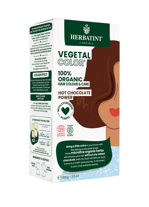 HERBATINT Vegetal Color, Hot Chocolate Power maska matiem, 100 g - 1