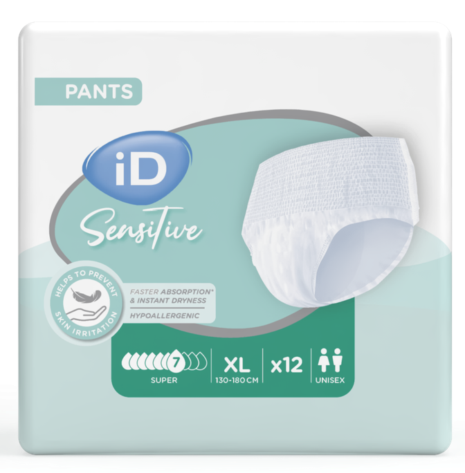 ID Sensitive Pants Super XL (130-170 cm) biksītes, 12 gab. - 1