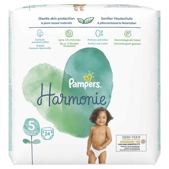 PAMPERS Harmonie, VP, S5 autiņbiksītes, 24 gab. - 1