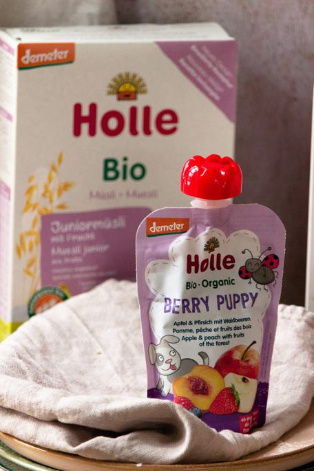 HOLLE Ābolu, persiku un ogu biezenis, 100 g - 2