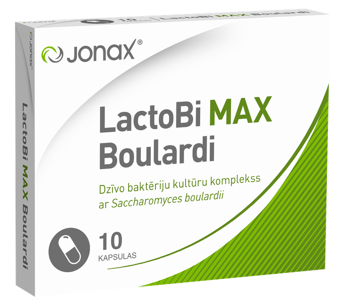 JONAX Jonax Lactobi Max Boulardi N10 kapsulės, 10 vnt. - 1