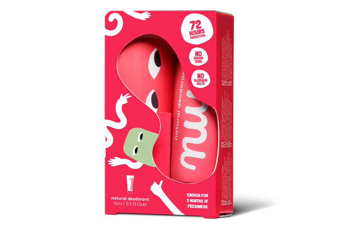 NUUD Starter Pack Red New Krēmveida dezodorants, 15 ml - 2