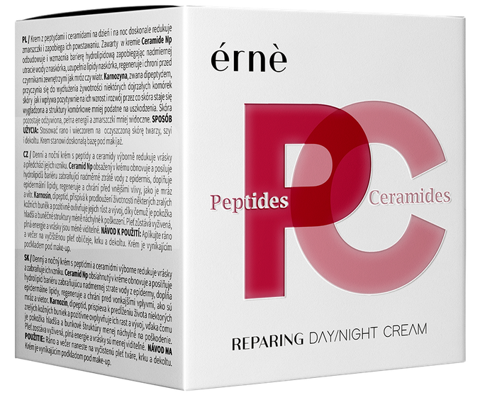 ERNE su peptidais ir keramidais veido kremas, 50 ml - 2