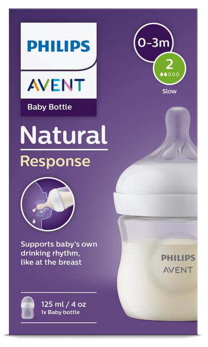 PHILIPS Avent Natural Response 0m+ knupis ar pudeli, 1 gab. - 1