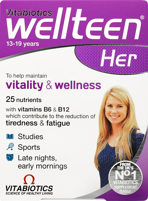 WELLTEEN Her Vitality&Wellness tabletes, 30 gab. - 1