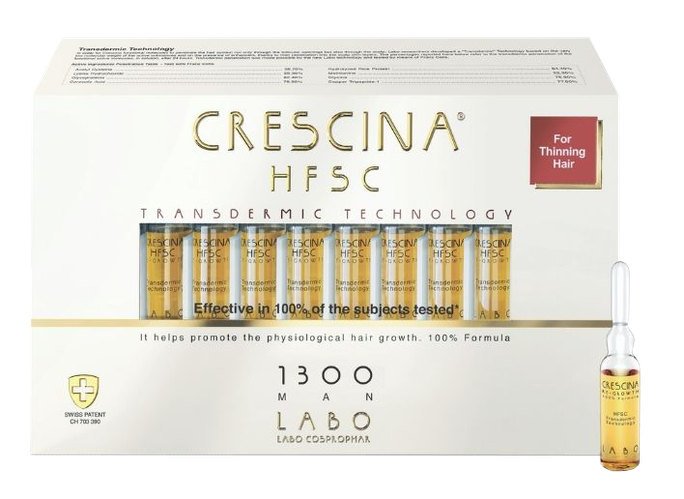 CRESCINA Transdermic 1300 Man ampulas, 20 gab. - 1