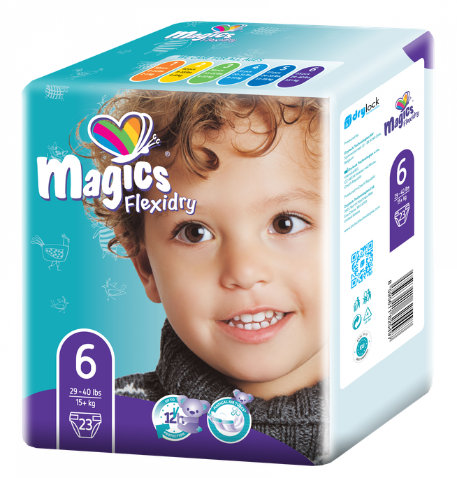 MAGICS Flexidry XL 6 (15+ kg) autiņbiksītes, 23 gab. - 1