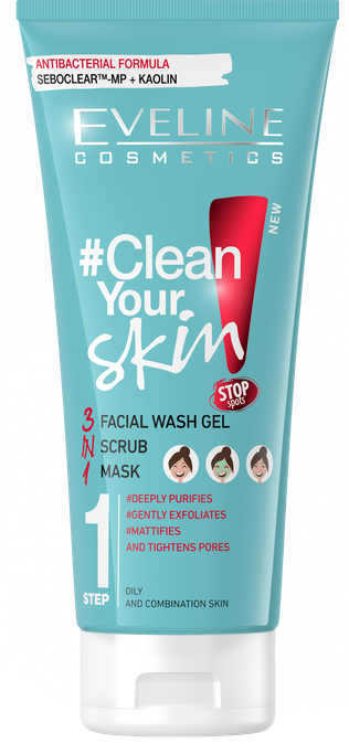 EVELINE Clean Your Skin 1 sejas maska, 200 ml - 1