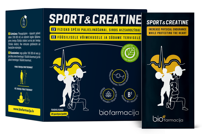 BIOFARMACIJA Sport & Creatine pulveris, 28 gab. - 1