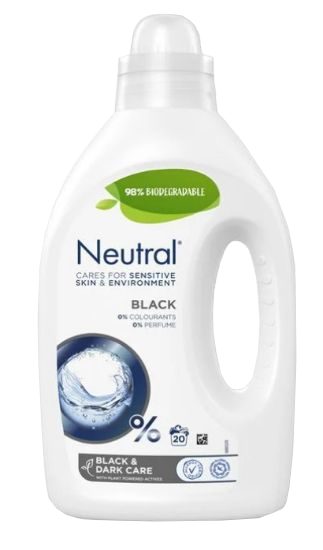 NEUTRAL Black šķidrais veļas mazgāšanas līdzeklis, 1000 ml - 1