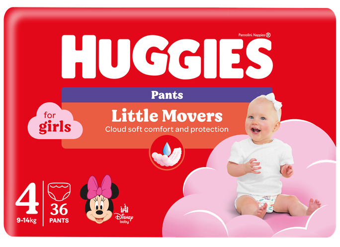 HUGGIES Pants D Jumbo Pack S4 pull-up for girls, 9-14kg biksītes, 36 gab. - 1