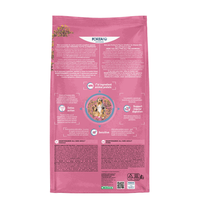 FORZA10 Maintenance Adult All Size Ar Cūku, Suņiem sausā barība, 2 kg - 2