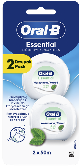 ORAL-B Essential, Mint (50m+50m) zobu diegs, 1 gab. - 1
