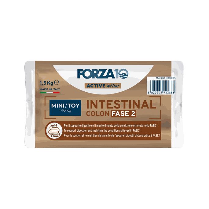 FORZA10 Active Vetdiet Intestinal Colon Fase 2  Mini/Toy, Suņiem sausā barība, 1.5 kg - 3