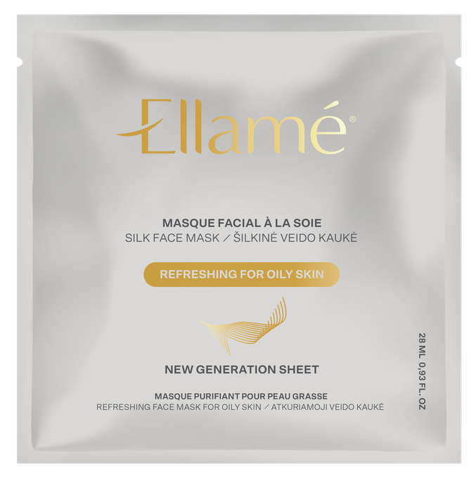 ELLAME Refresing for Oily Skin Silk auduma sejas maska, 1 gab. - 1