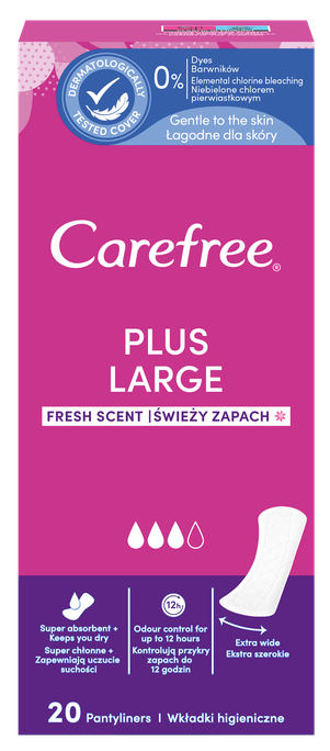 CAREFREE Plus Fresh Large ikdienas ieliktnīši, 20 gab. - 1