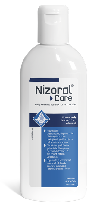 NIZORAL Care Oily Scalp Pret Blaugznām Taukainai Galvas Ādai šampūns, 200 ml - 1