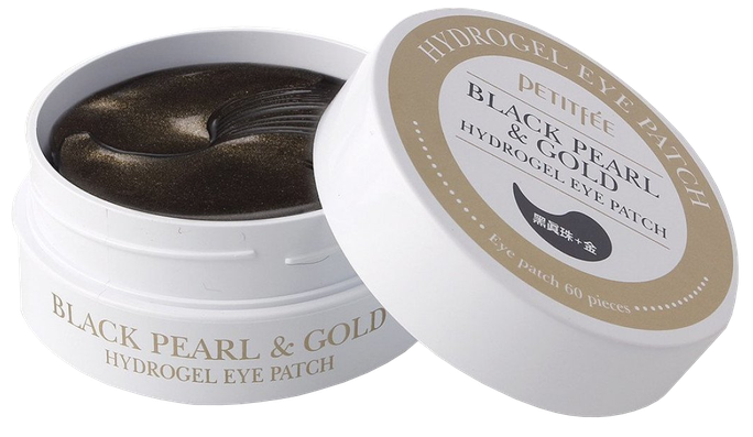 PETITFEE Black Pearl&Gold acu spilventiņi, 60 gab. - 1