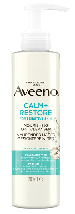 AVEENO Calm+Restore Nourishing Oat attīrošs līdzeklis, 200 ml - 1