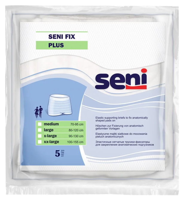 SENI Fix Plus Large (80-120 cm) biksītes, 5 gab. - 1