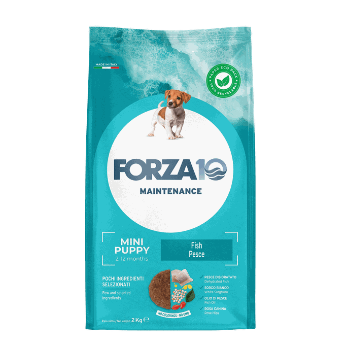 FORZA10 Maintenance Puppy Mini Ar Zivīm, Suņiem sausā barība, 2 kg - 1