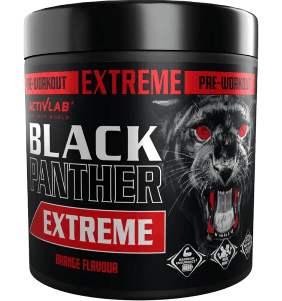 ACTIVLAB Black Panther Extreme Orange, apelsinų skonio milteliai, 300 g - 1