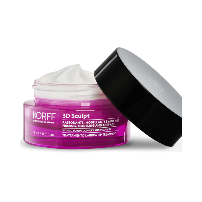 KORFF 3D Sculpt lūpų kontūro lūpų priežiūros priemonė, 15 ml - 3