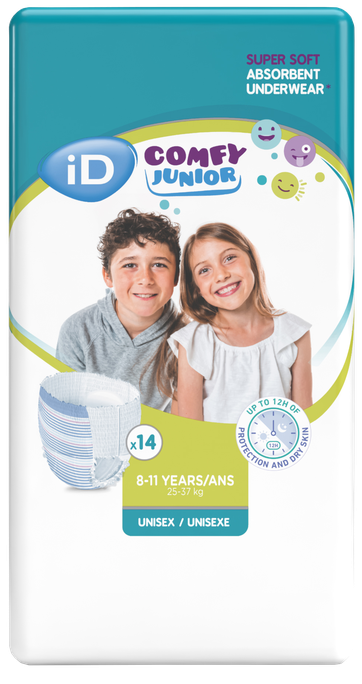 ID Comfy Junior 8-11 gadi, 25–37 kg, biksītes, 14 gab. - 1