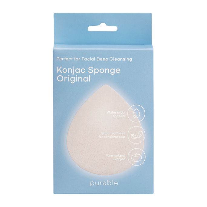 PURABLE Konjac Sponge - Original attīrošs sūklis, 1 gab. - 3