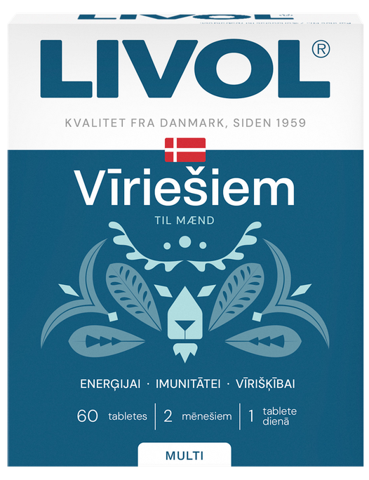 LIVOL Multi Vīriešiem tabletes, 60 gab. - 1