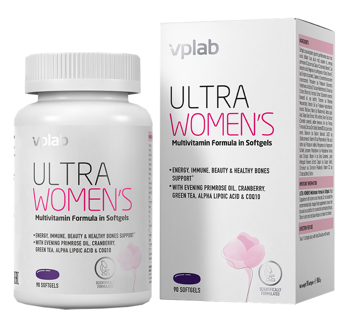 VPLAB Ultra Women's Multivitamin Formula mīkstās kapsulas, 90 gab. - 2