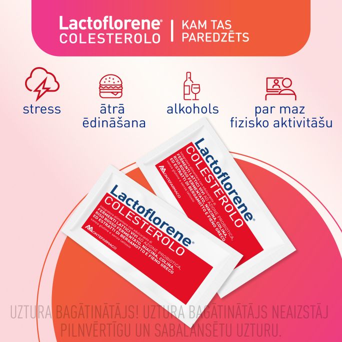 LACTOFLORENE Colesterolo pulveris iekšķīgi lietojama šķīduma pagatavošanai, 20 gab. - 3