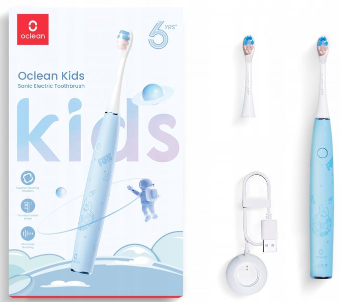 OCLEAN Electric Kids Blue elektriskā zobu birste, 1 gab. - 2
