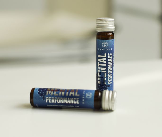 SAPIENS Mental Performance ampulės, 11 ml - 4