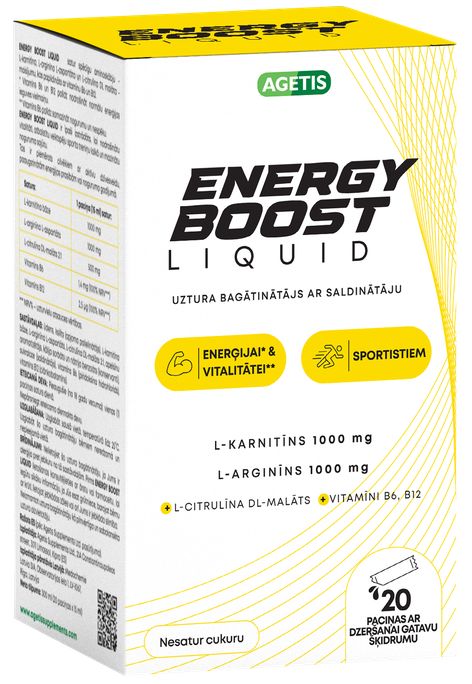 ENERGY BOOST LIQUID paciņas, 20 gab. - 1
