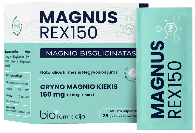 BIOFARMACIJA Magnus Rex150 paciņas, 28 gab. - 1