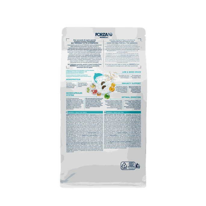 FORZA10 Monodiet Adult Cat Ar Zivi, Kaķiem sausā barība, 400 g - 3
