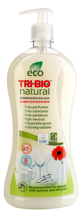 TRI-BIO Natural Balm trauku mazgāšanas līdzeklis, 840 ml - 1